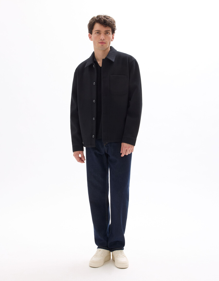 ungefütterte wollmischjacke von woolness