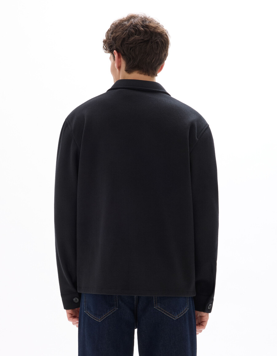 ungefütterte wollmischjacke von woolness