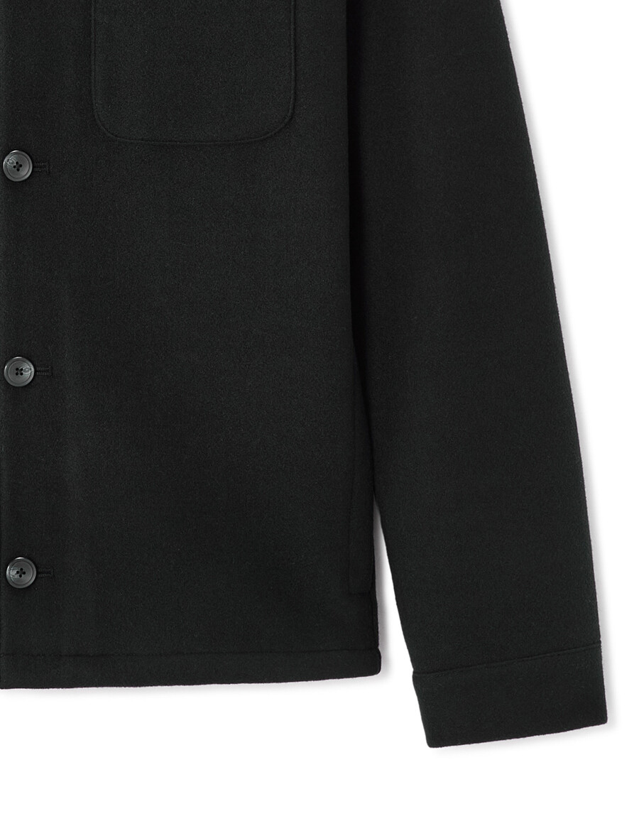 ungefütterte wollmischjacke von woolness