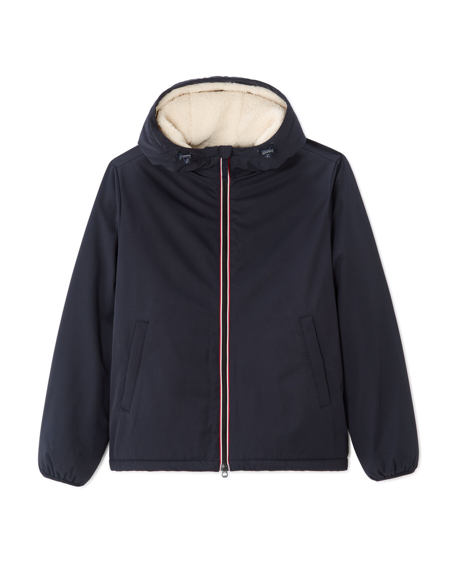 drycore jacke mit wasserabweisender sherpagefütterter kapuze