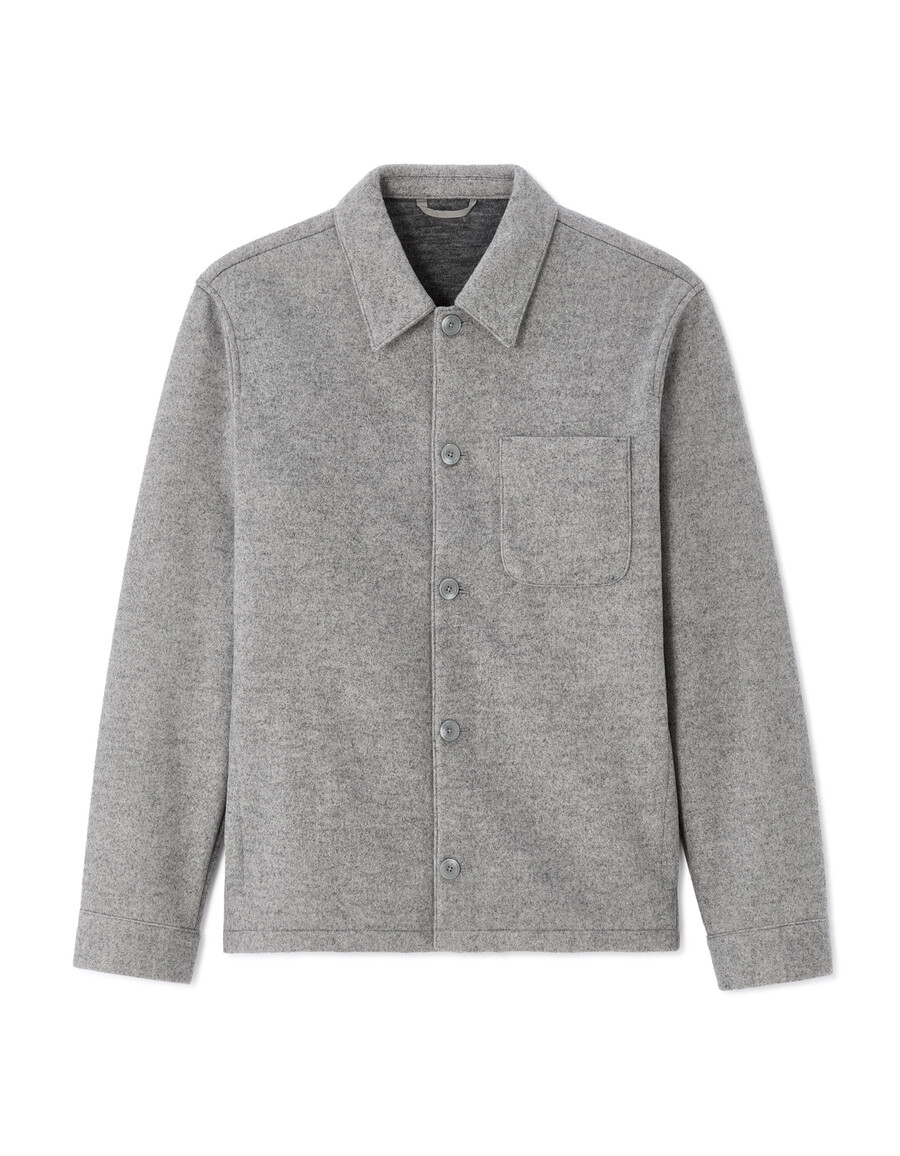 ungefütterte wollmischjacke von woolness