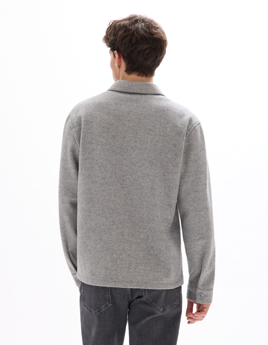 ungefütterte wollmischjacke von woolness