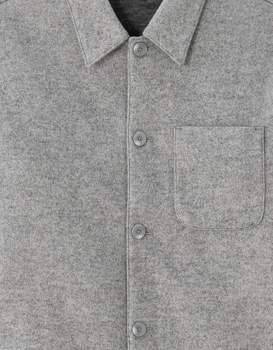 ungefütterte wollmischjacke von woolness