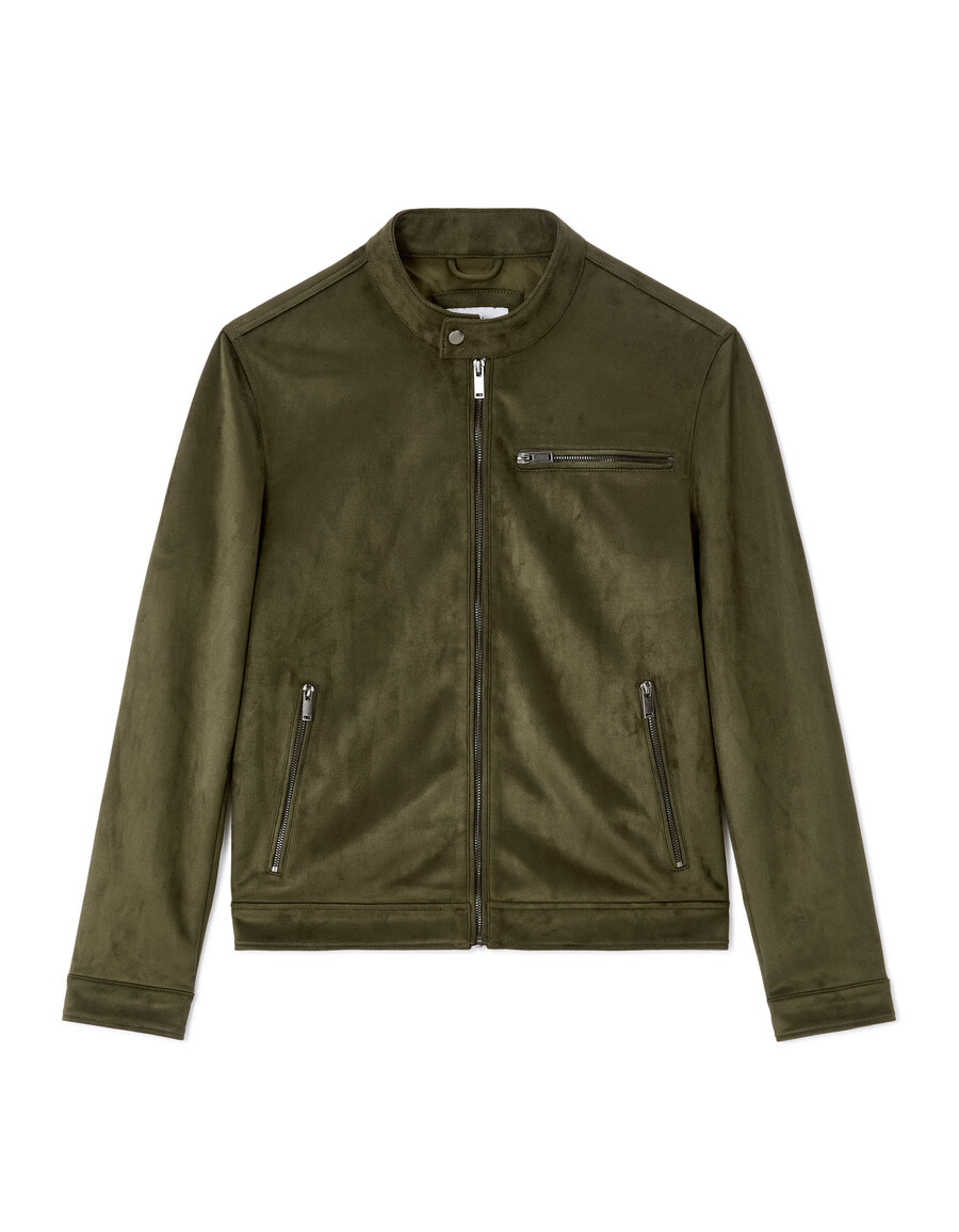 bikerjacke aus kunstwildleder
