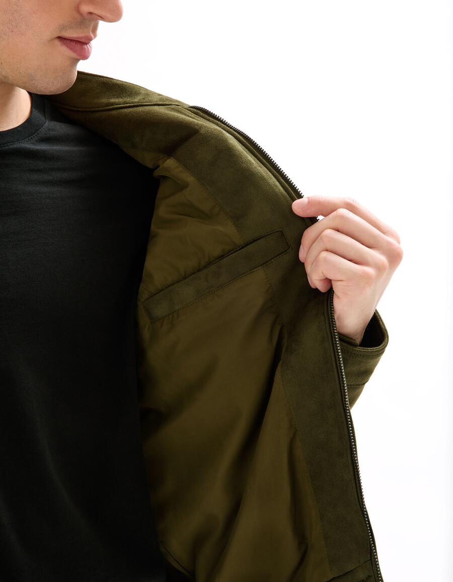 bikerjacke aus kunstwildleder
