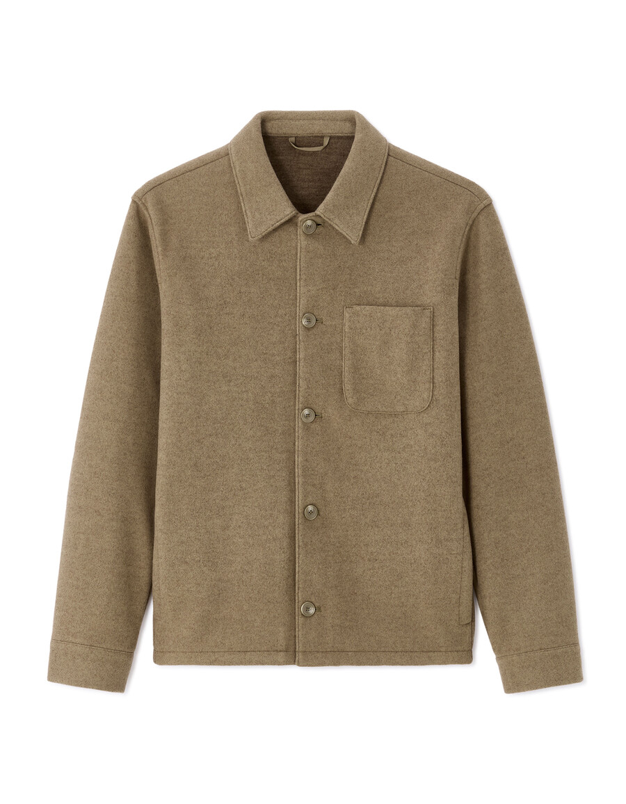 ungefütterte wollmischjacke von woolness