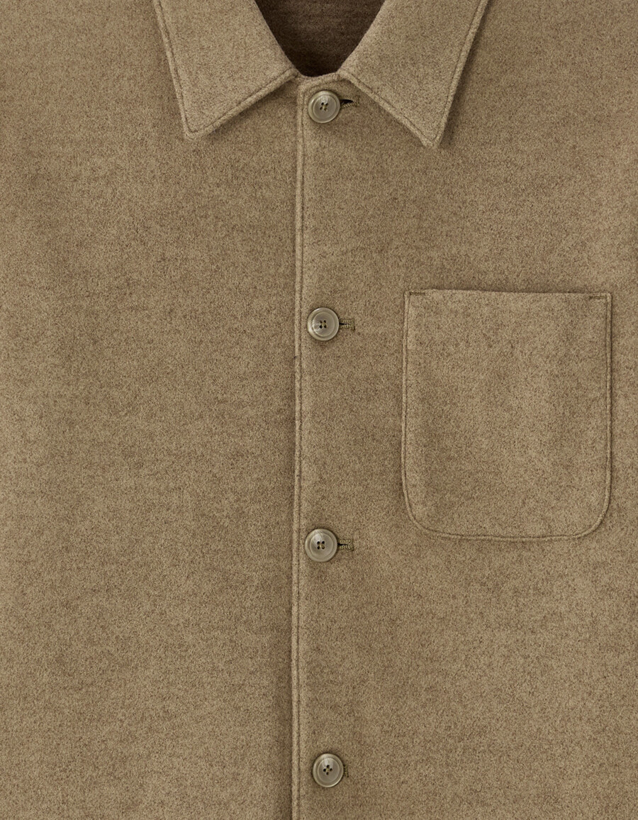 ungefütterte wollmischjacke von woolness