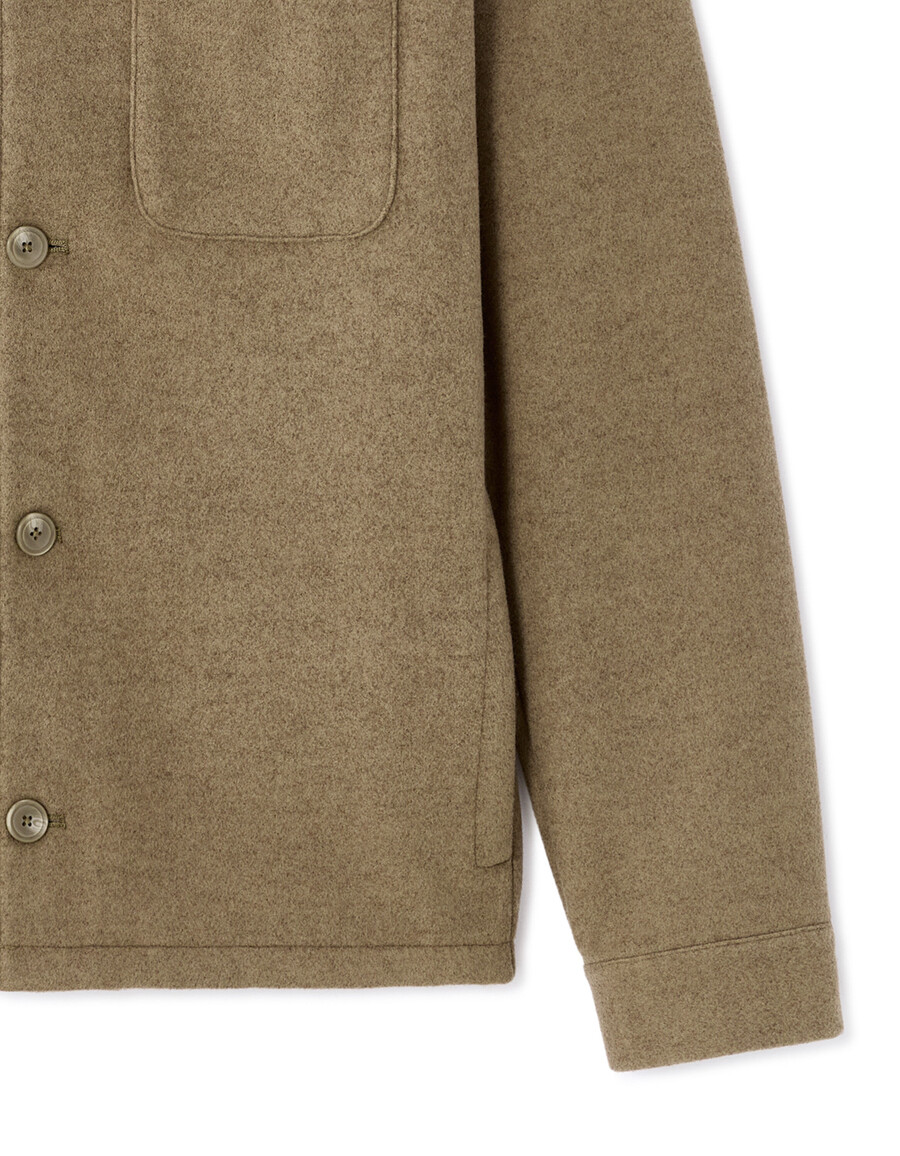 ungefütterte wollmischjacke von woolness