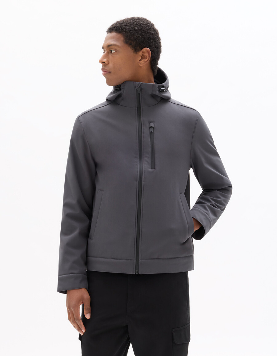 softshelljacke mit kapuze