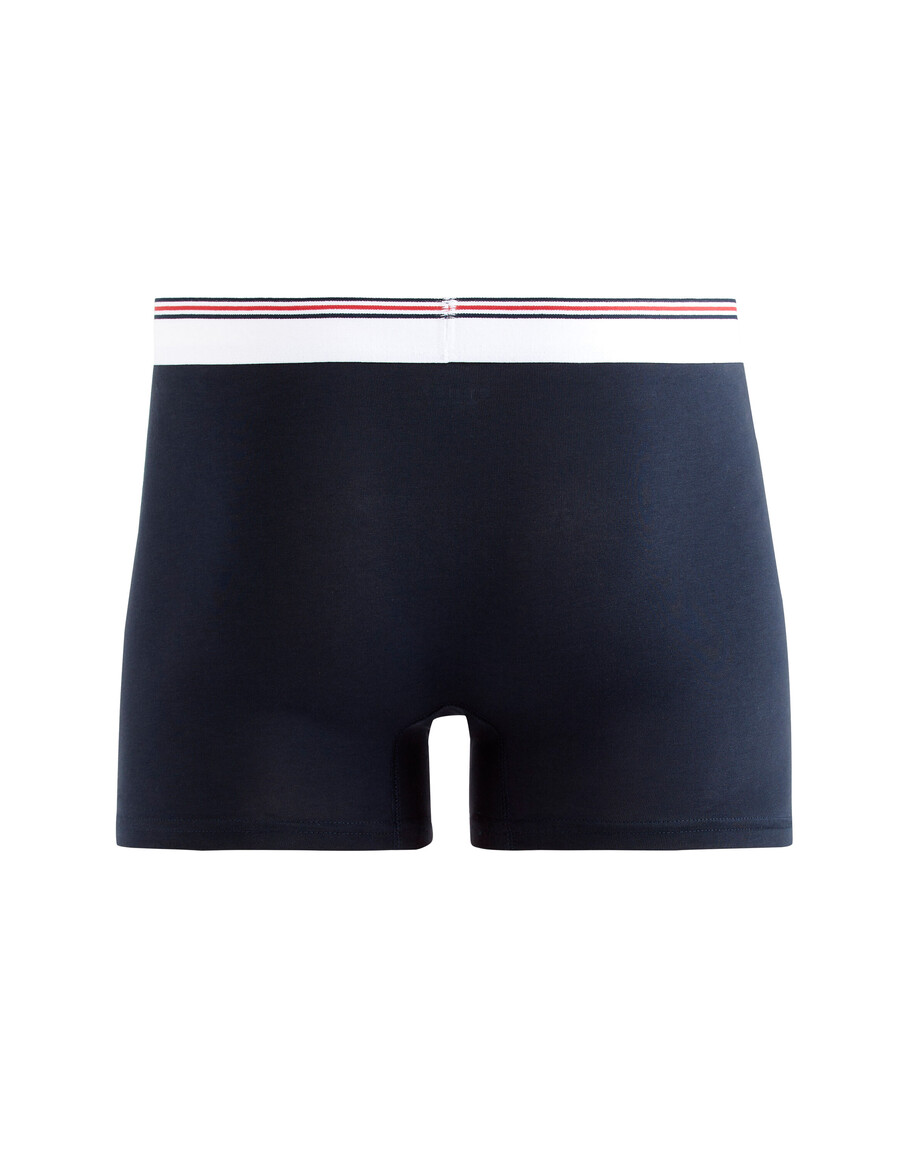 boxershorts aus stretch-baumwolle mit kontrastierendem bund