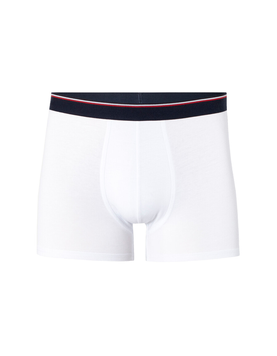 boxershorts aus stretch-baumwolle mit kontrastierendem bund