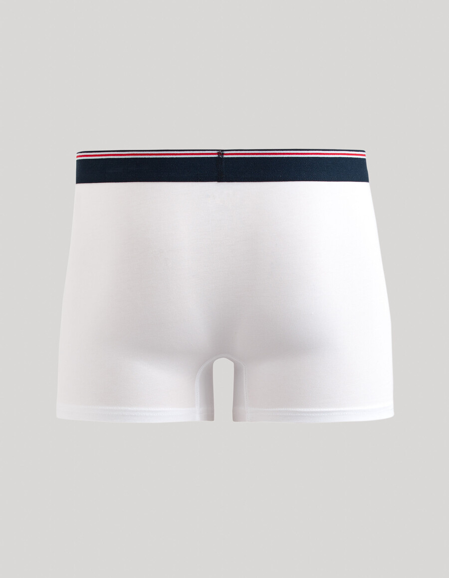boxershorts aus stretch-baumwolle mit kontrastierendem bund