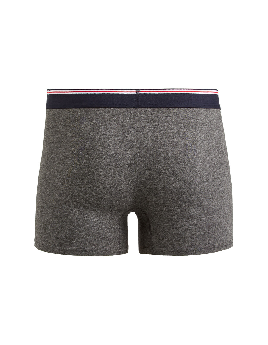 boxershorts aus stretch-baumwolle mit kontrastierendem bund