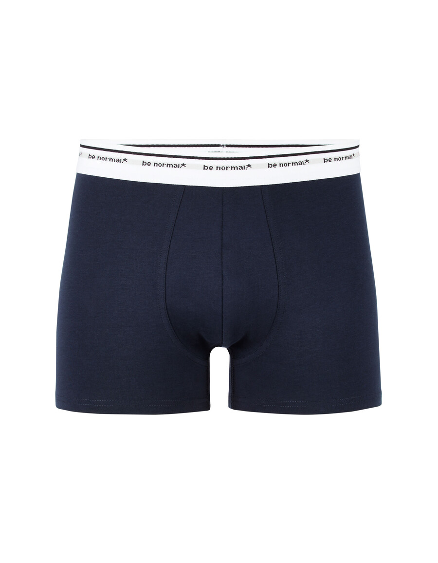 boxershorts aus stretch-baumwolle mit kontrastierendem bund