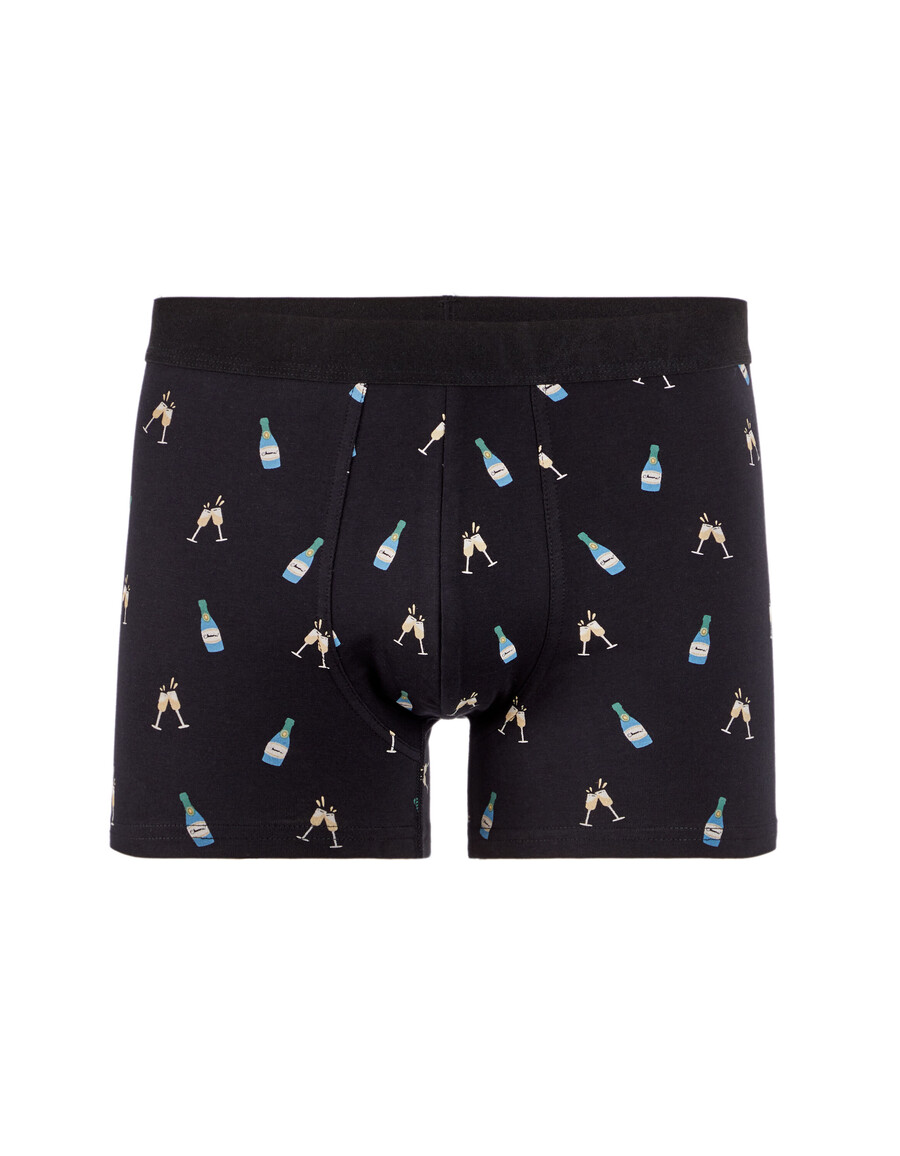 schwarzes weihnachtsboxershorts-geschenkset