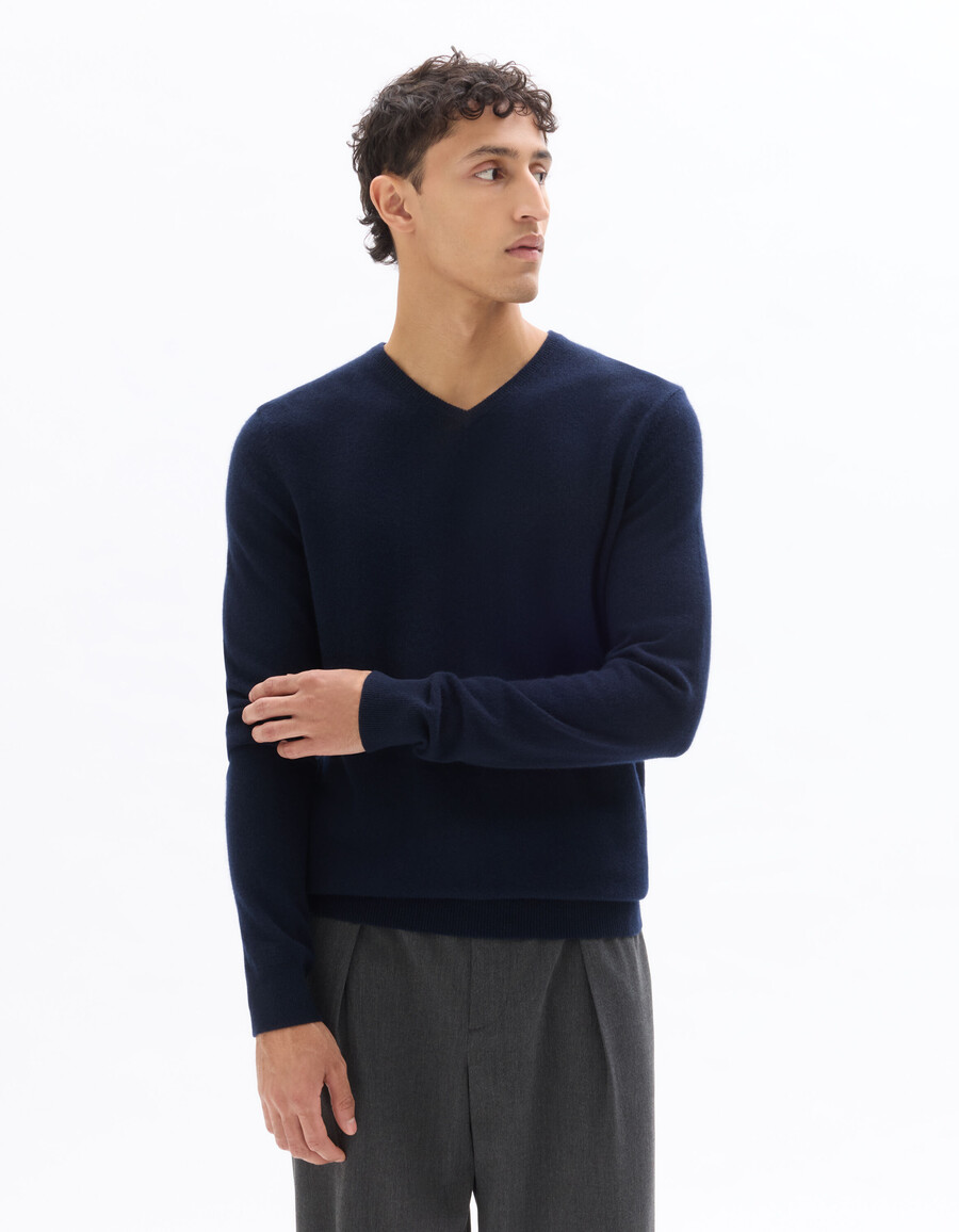 v-ausschnitt-pullover aus 100 kaschmir