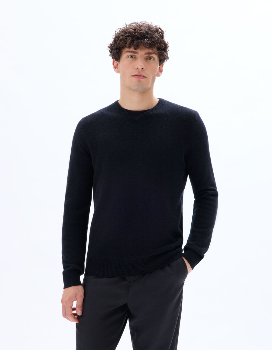 v-ausschnitt-pullover aus 100 kaschmir