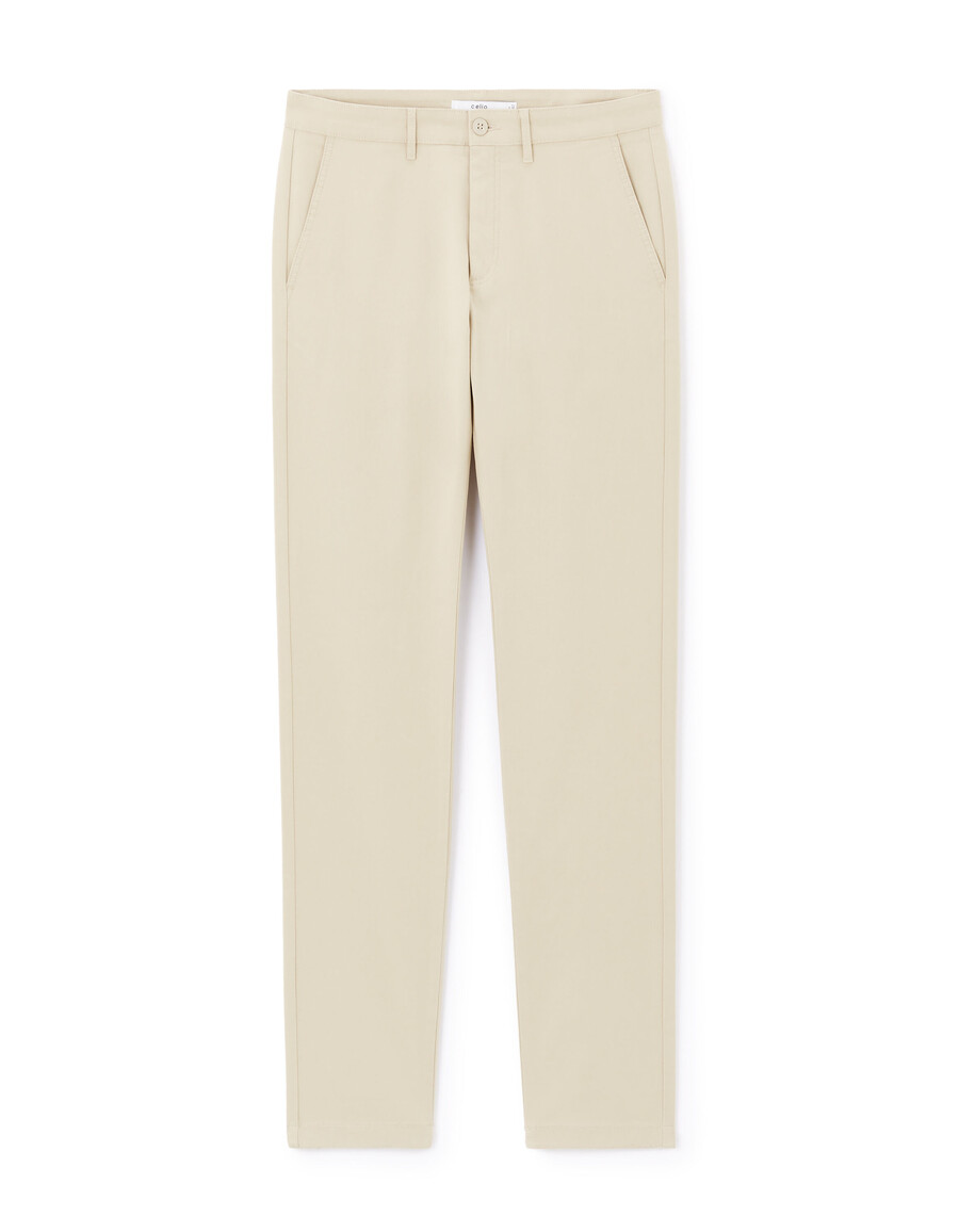 schmale chino-hose aus stretch-baumwolle standardlänge