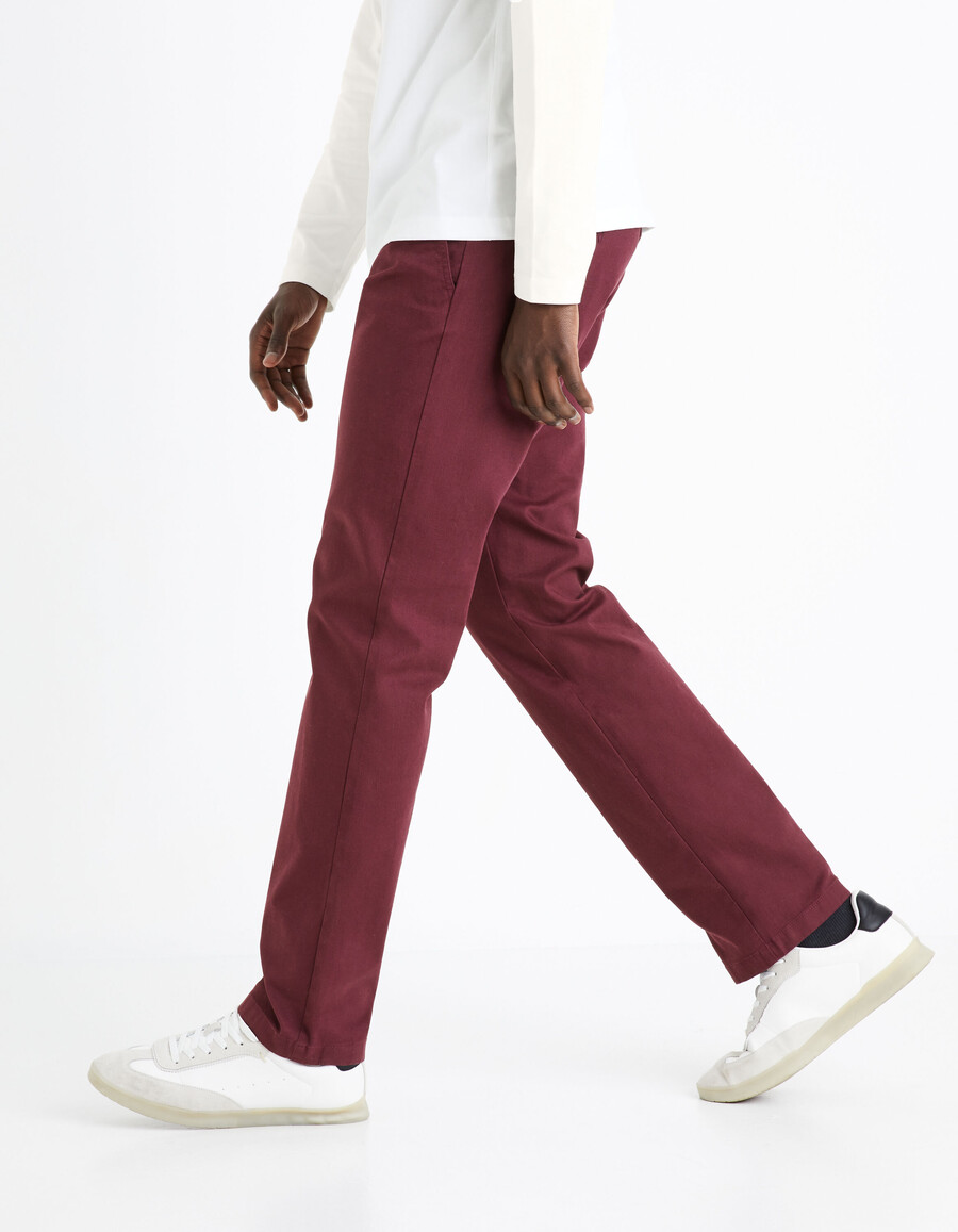gerade geschnittene chino-hose aus stretch-baumwolle