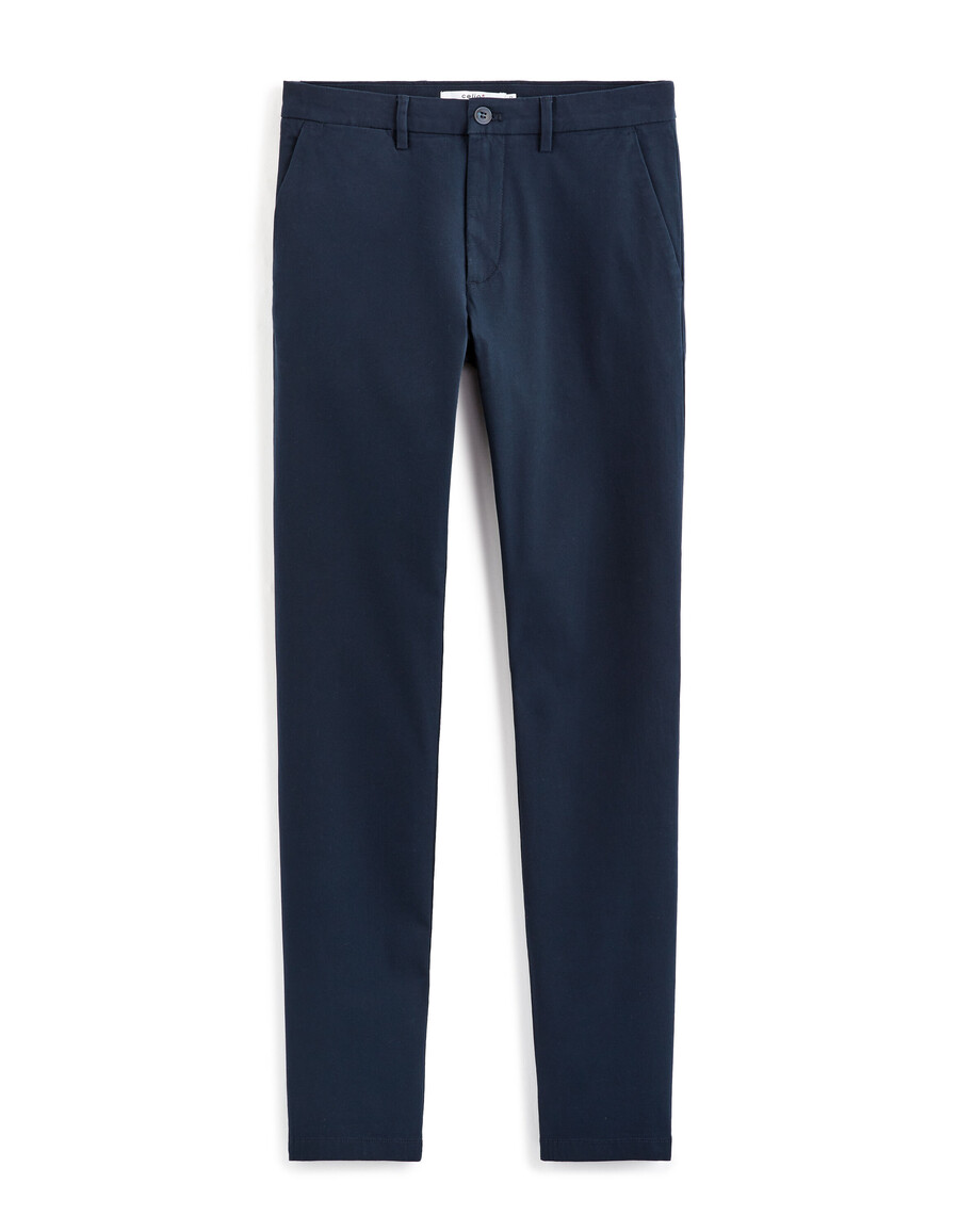 schmal geschnittene chino-hose aus stretch-baumwolle kurzelange ausführung