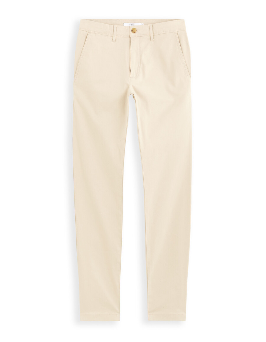 schmal geschnittene chino-hose aus stretch-baumwolle kurzelange ausführung