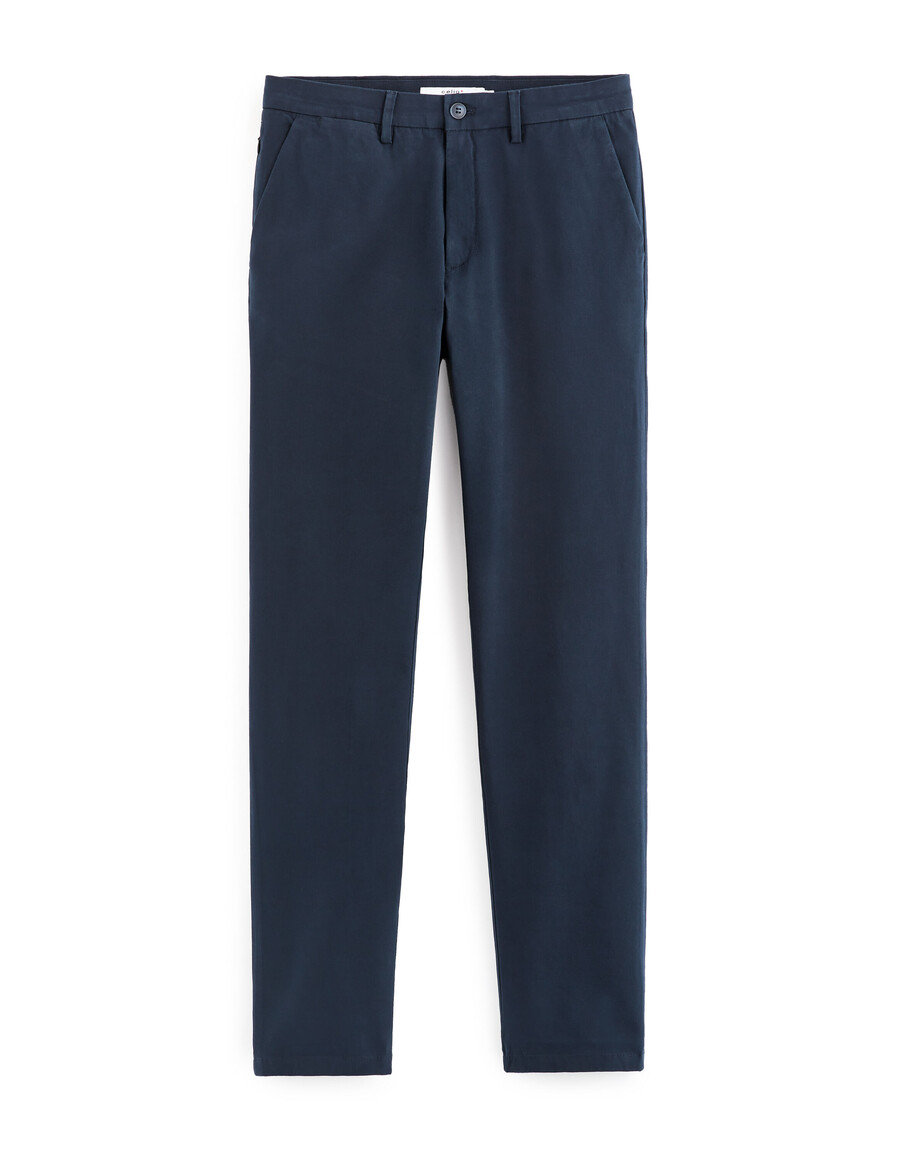 gerade geschnittene chino-hose aus stretch-baumwolle kurzelange ausführung
