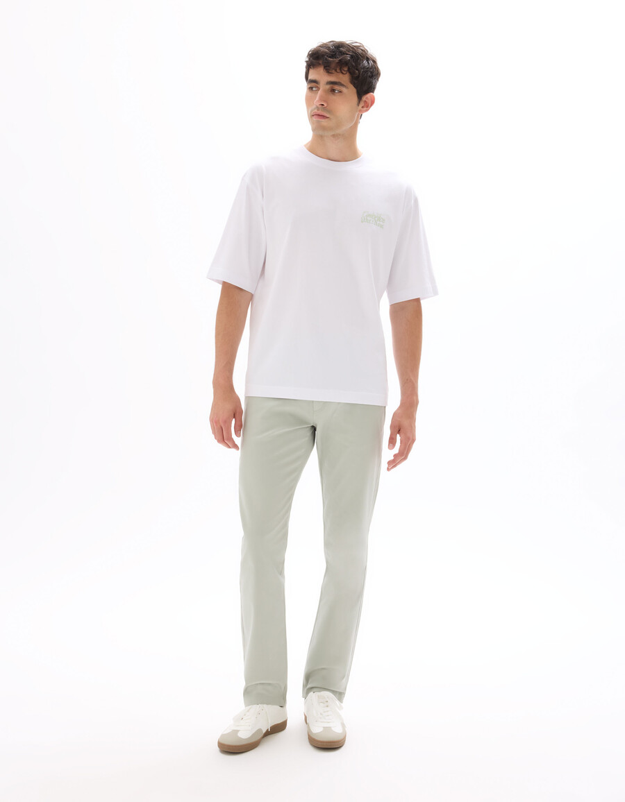 gerade geschnittene chino-hose aus stretch-baumwolle
