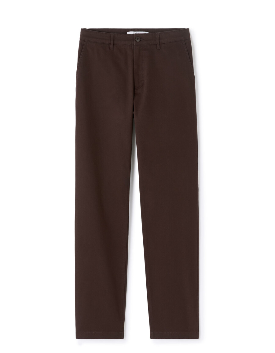 gerade geschnittene chino-hose aus stretch-baumwolle