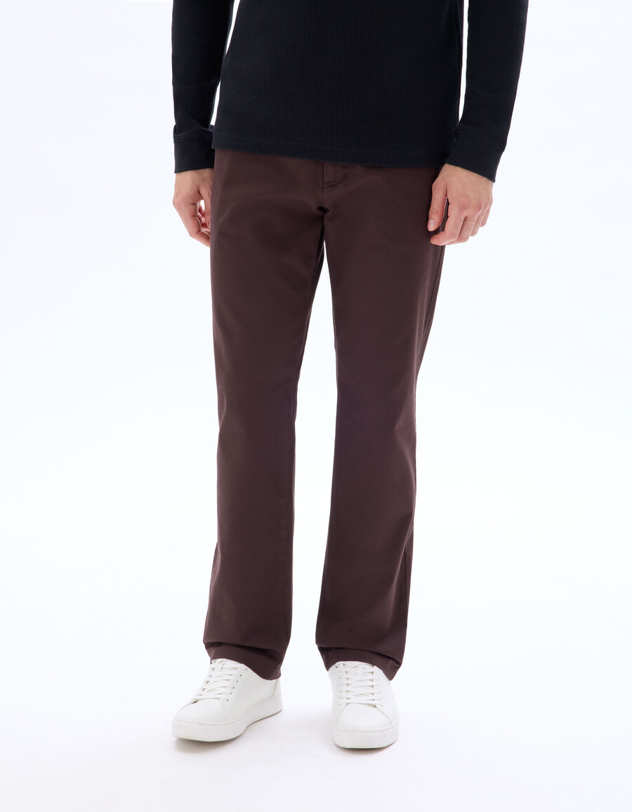gerade geschnittene chino-hose aus stretch-baumwolle