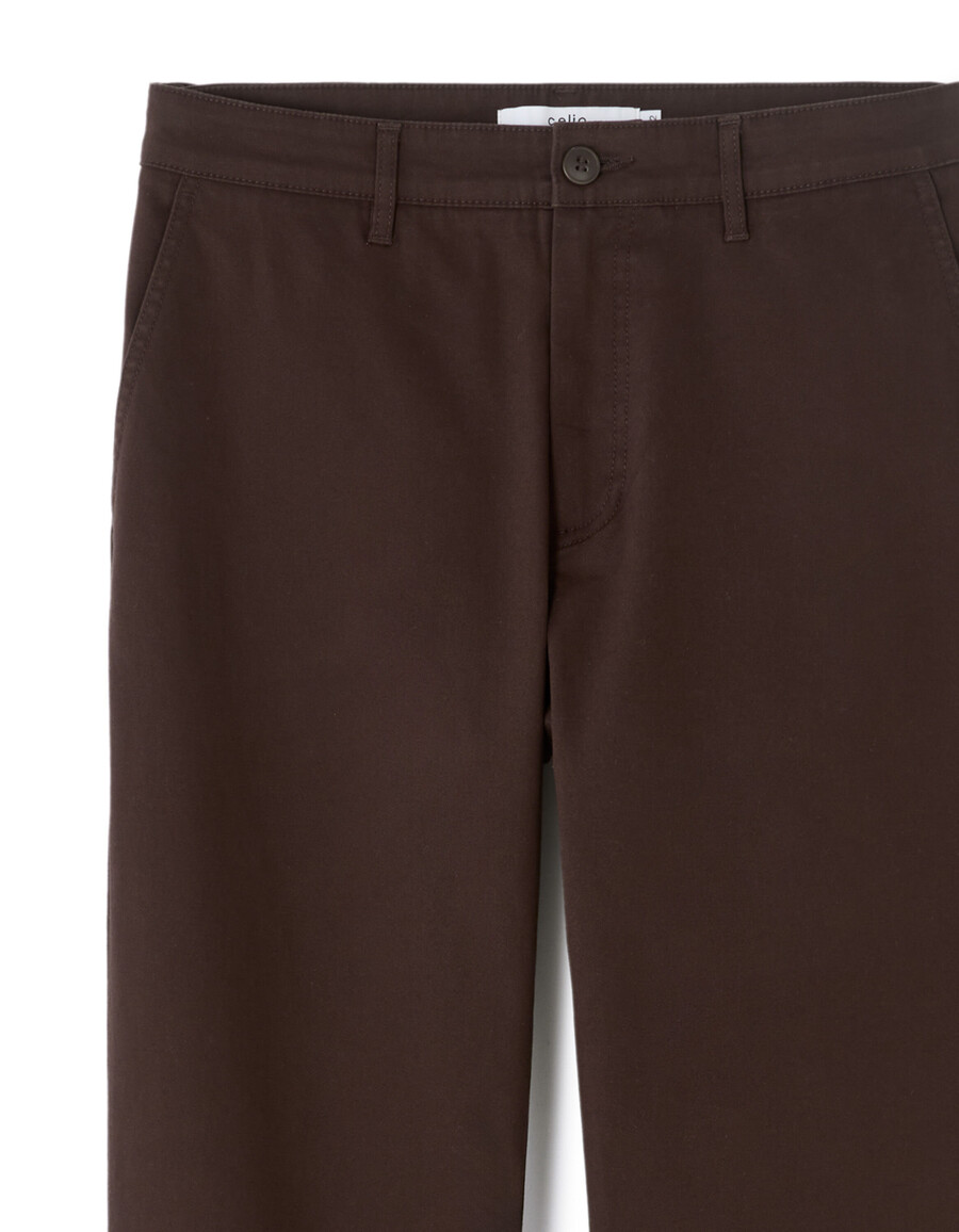 gerade geschnittene chino-hose aus stretch-baumwolle