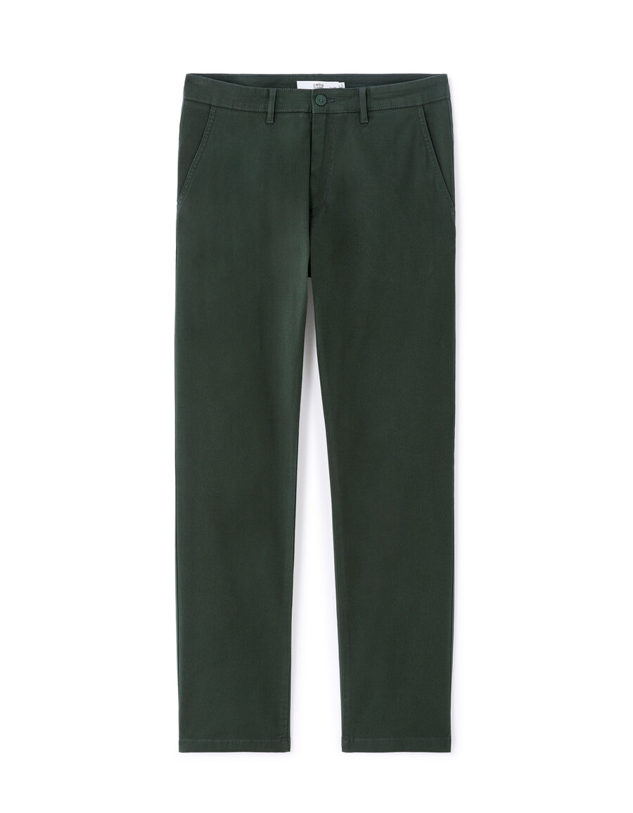 gerade geschnittene chino-hose aus stretch-baumwolle