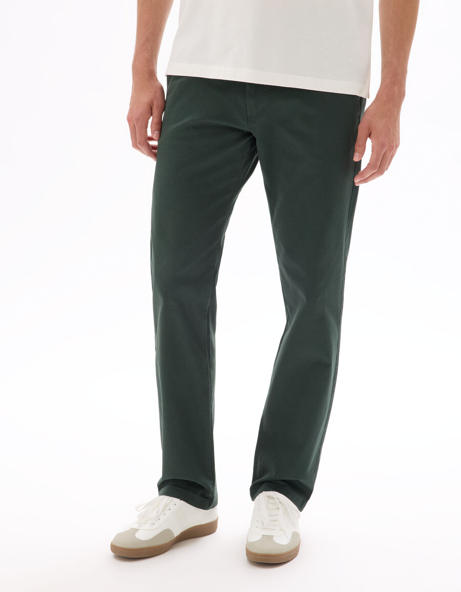 gerade geschnittene chino-hose aus stretch-baumwolle