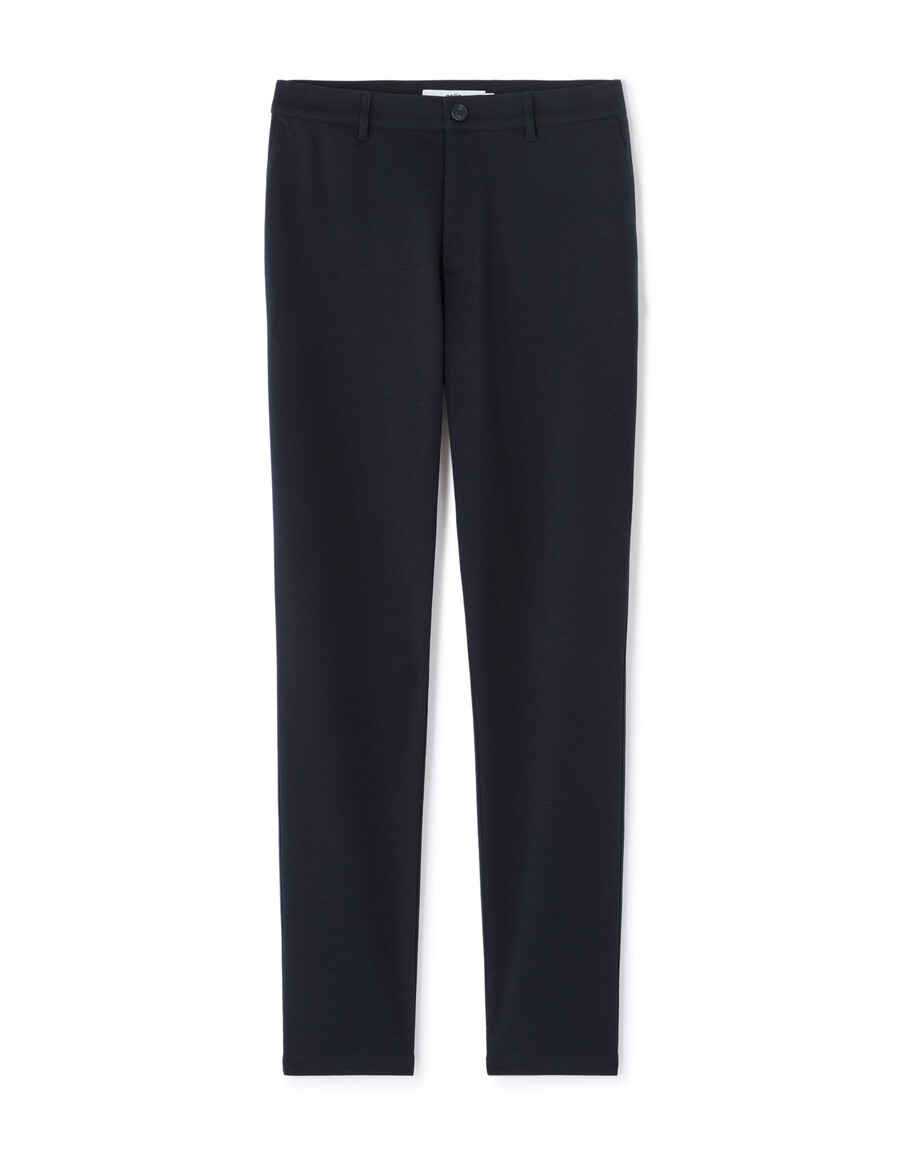 schmal geschnittene chino-hose aus strick