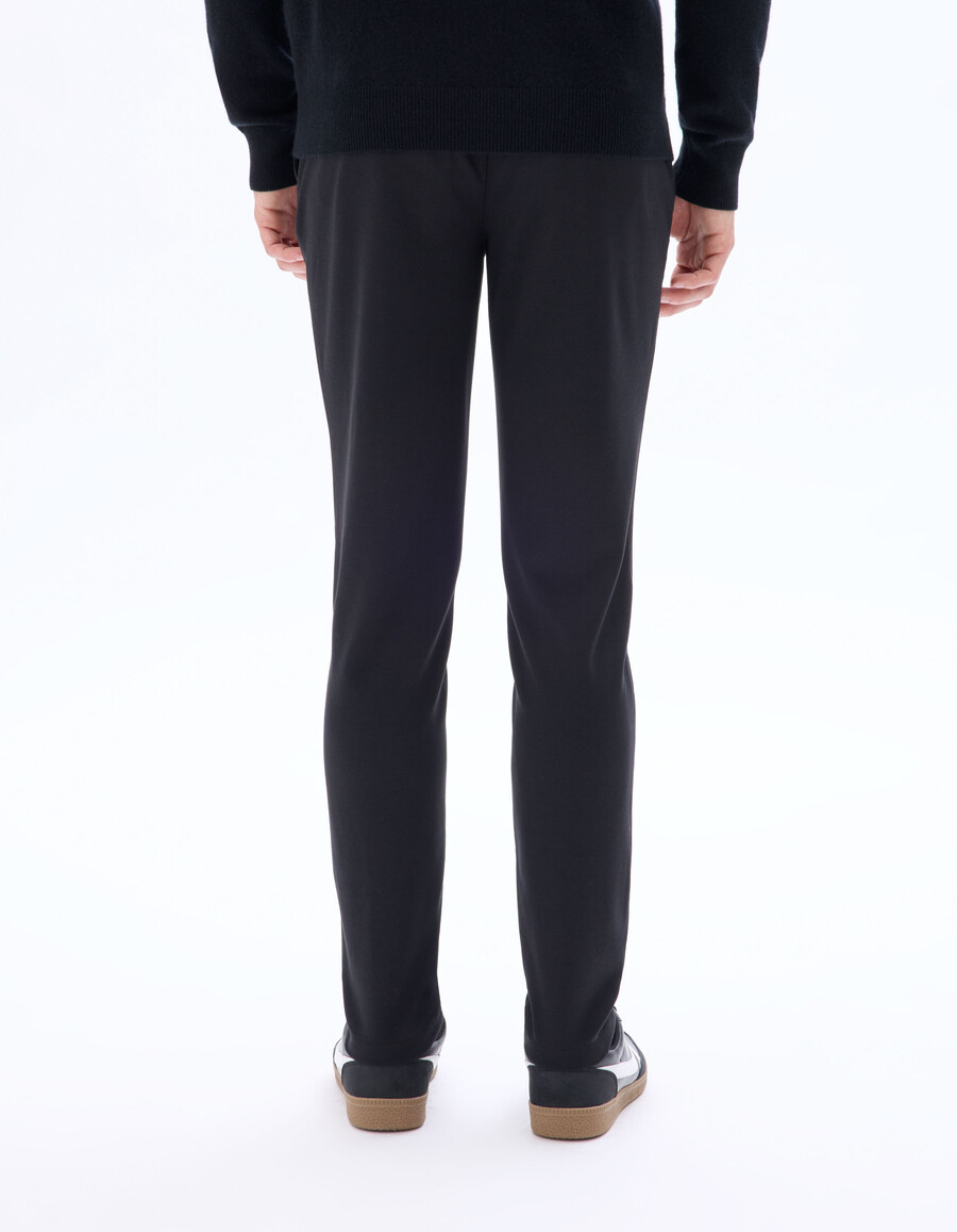 schmal geschnittene chino-hose aus strick