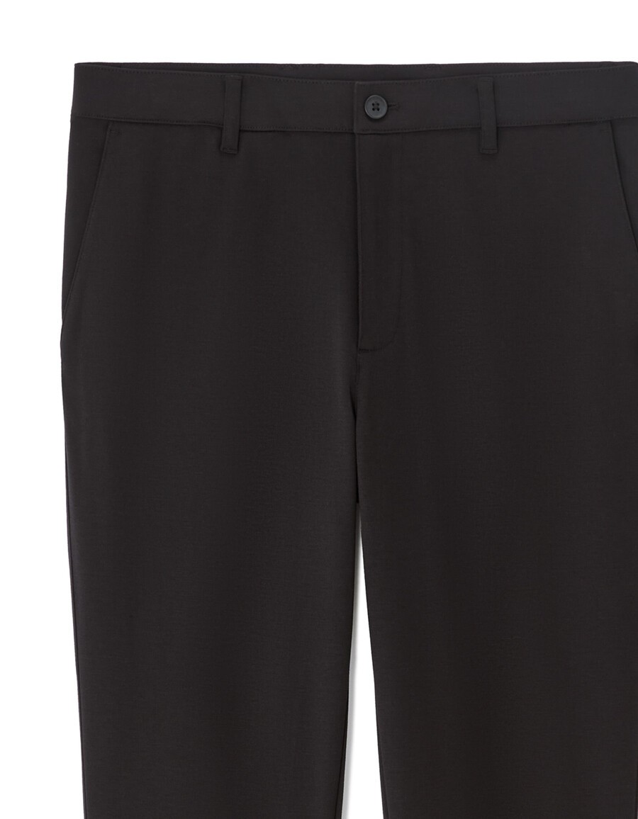 schmal geschnittene chino-hose aus strick