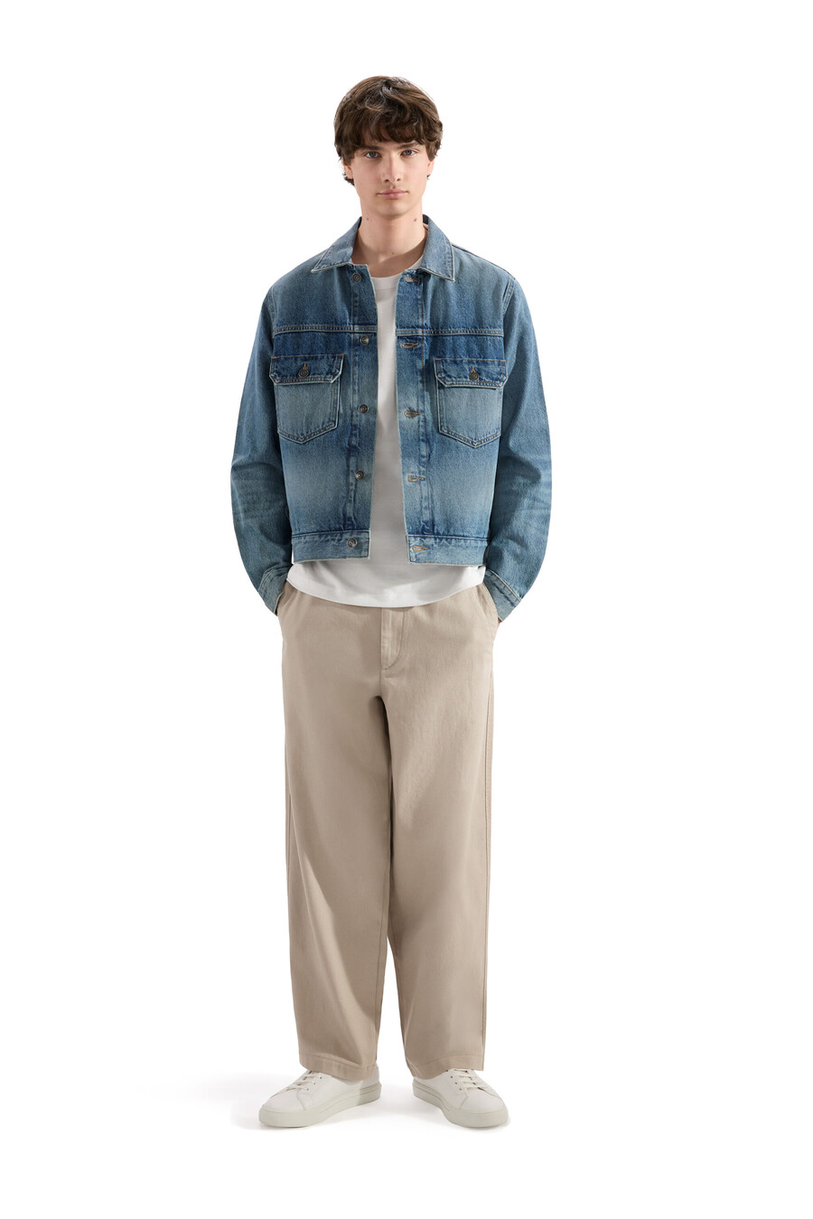 baggy chino-hose 100 baumwolle