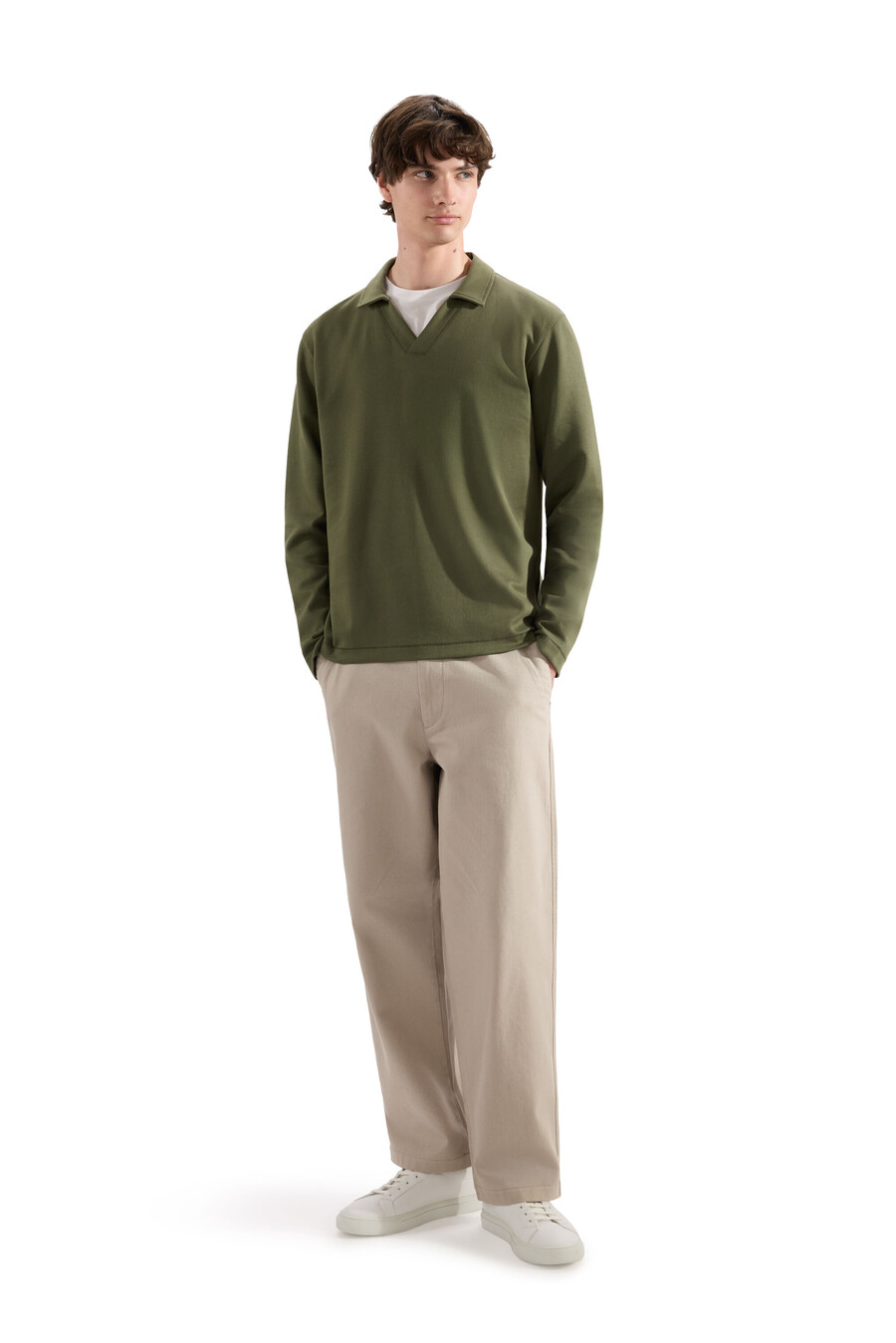 baggy chino-hose 100 baumwolle