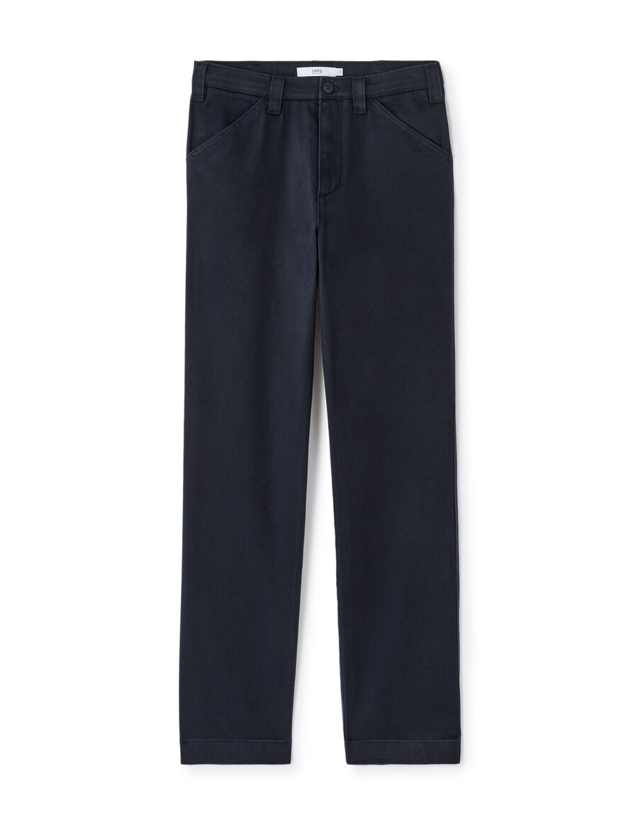 lockere chino-hose aus baumwoll-lyocell