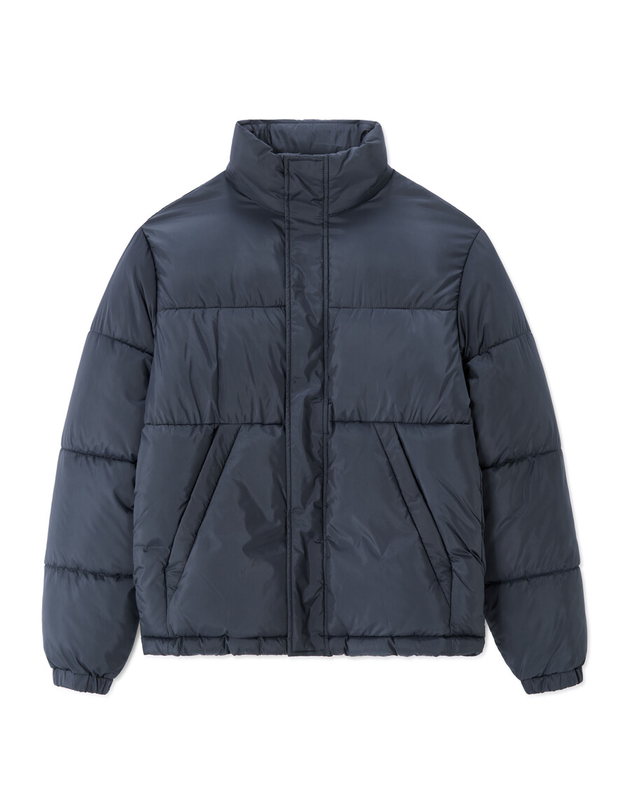 airwarm warme steppjacke mit hohem kragen