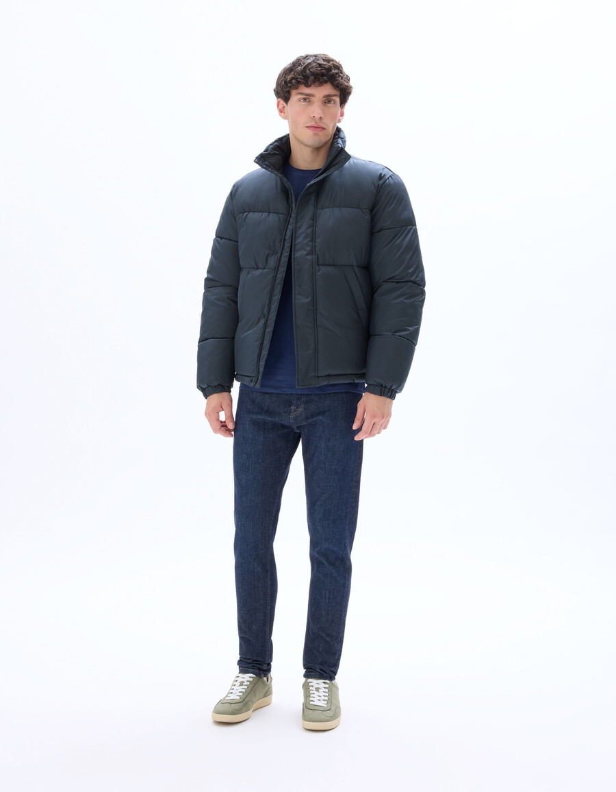 airwarm warme steppjacke mit hohem kragen