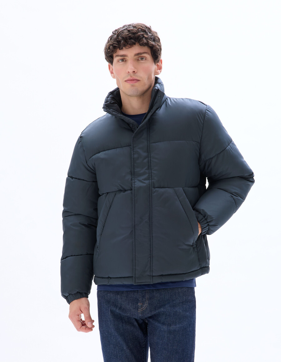 airwarm warme steppjacke mit hohem kragen