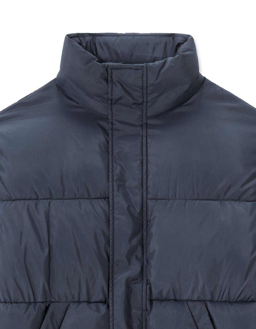 airwarm warme steppjacke mit hohem kragen