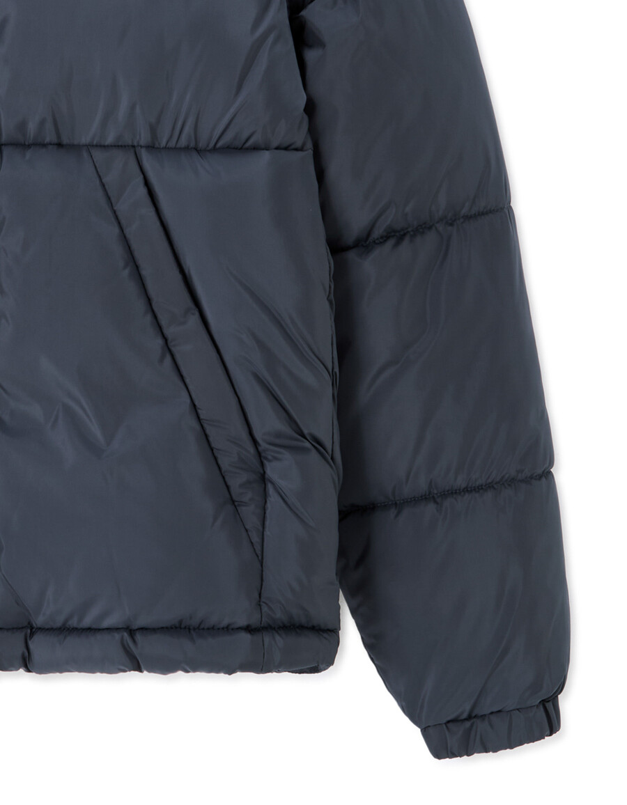 airwarm warme steppjacke mit hohem kragen