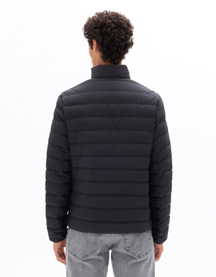 downwarm light daunenjacke mit langen ärmeln und stehkragen 90 daunen 10 federn