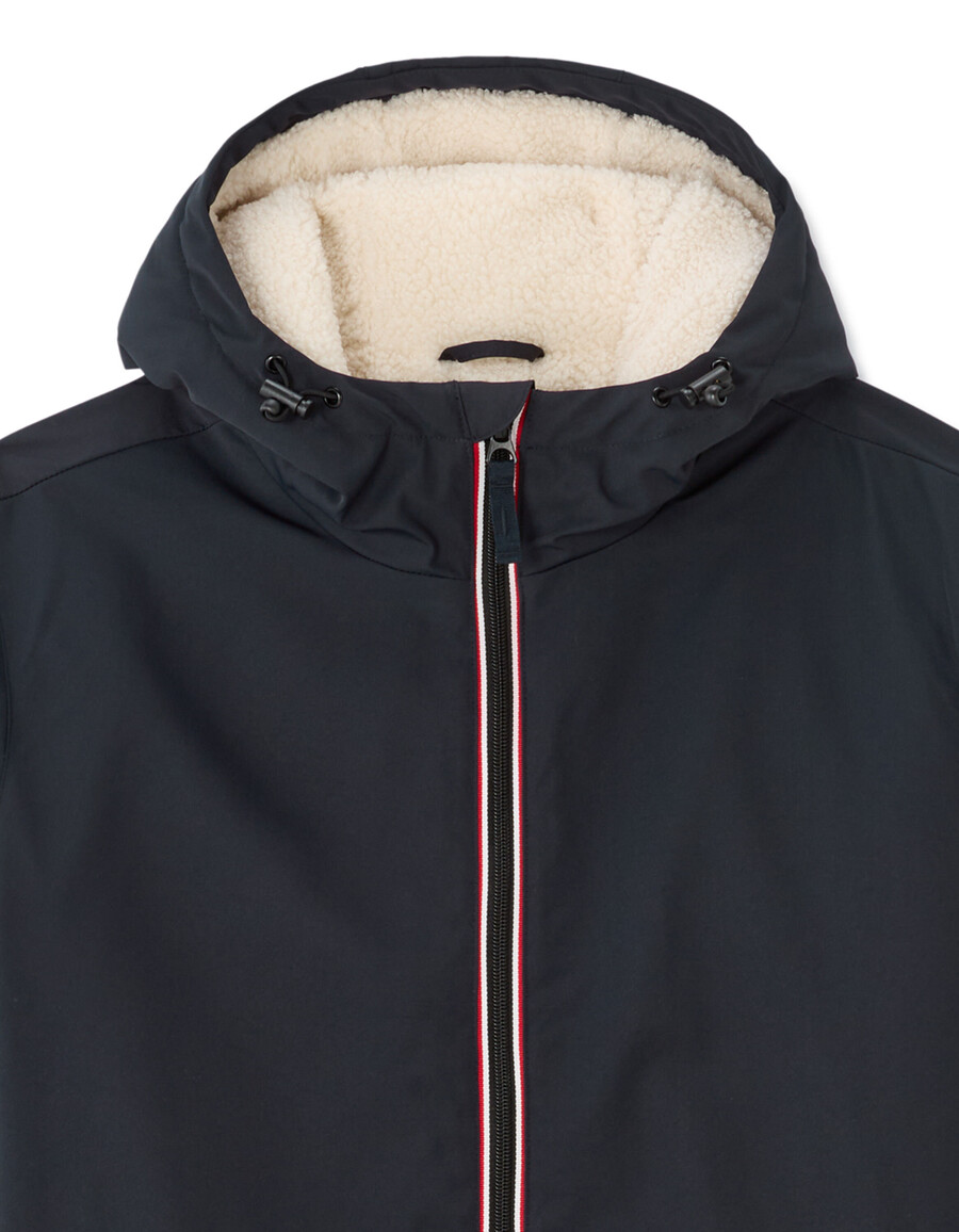 drycore parka mit wasserabweisender sherpagefütterter kapuze