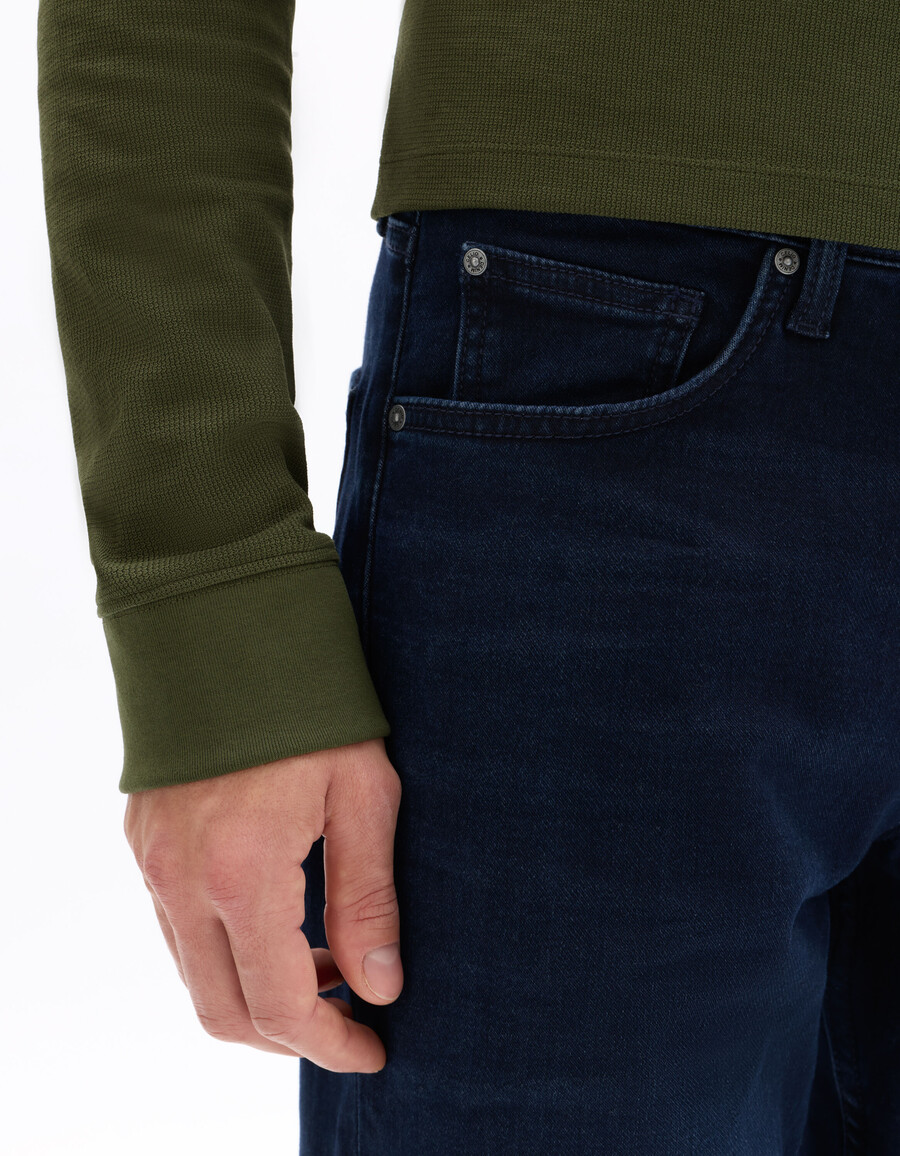jeans c.35 gerader stretch-strickstoff 3 längen