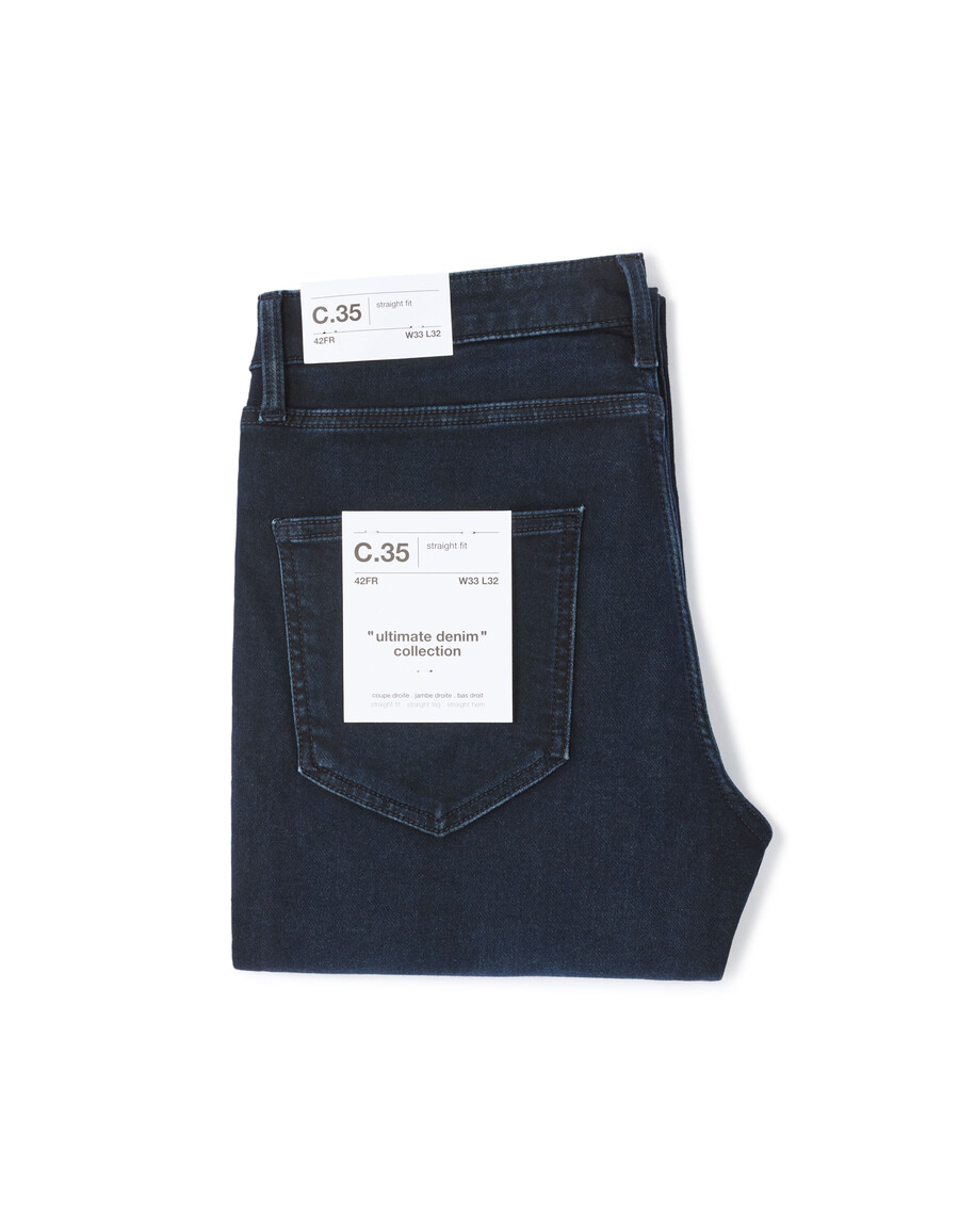 jeans c.35 gerader stretch-strickstoff 3 längen