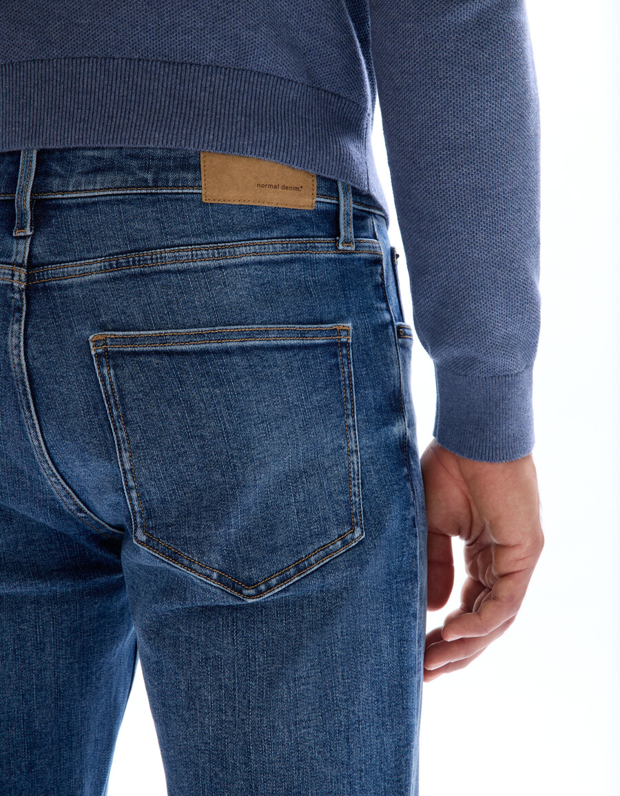 jeans c.15 gerade geschnitten stretch-baumwolle 3 längen