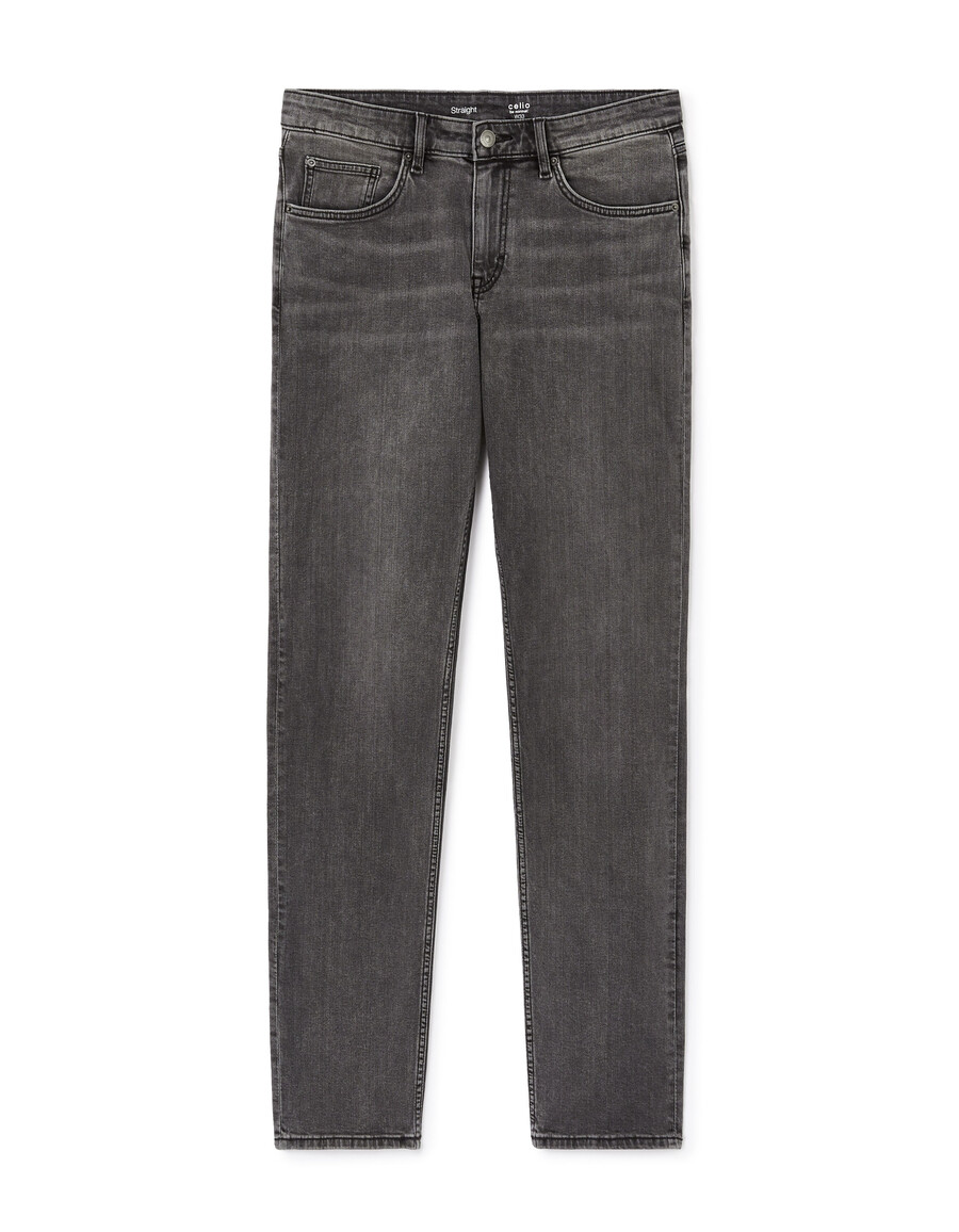 gerade geschnittene stretch-baumwolljeans