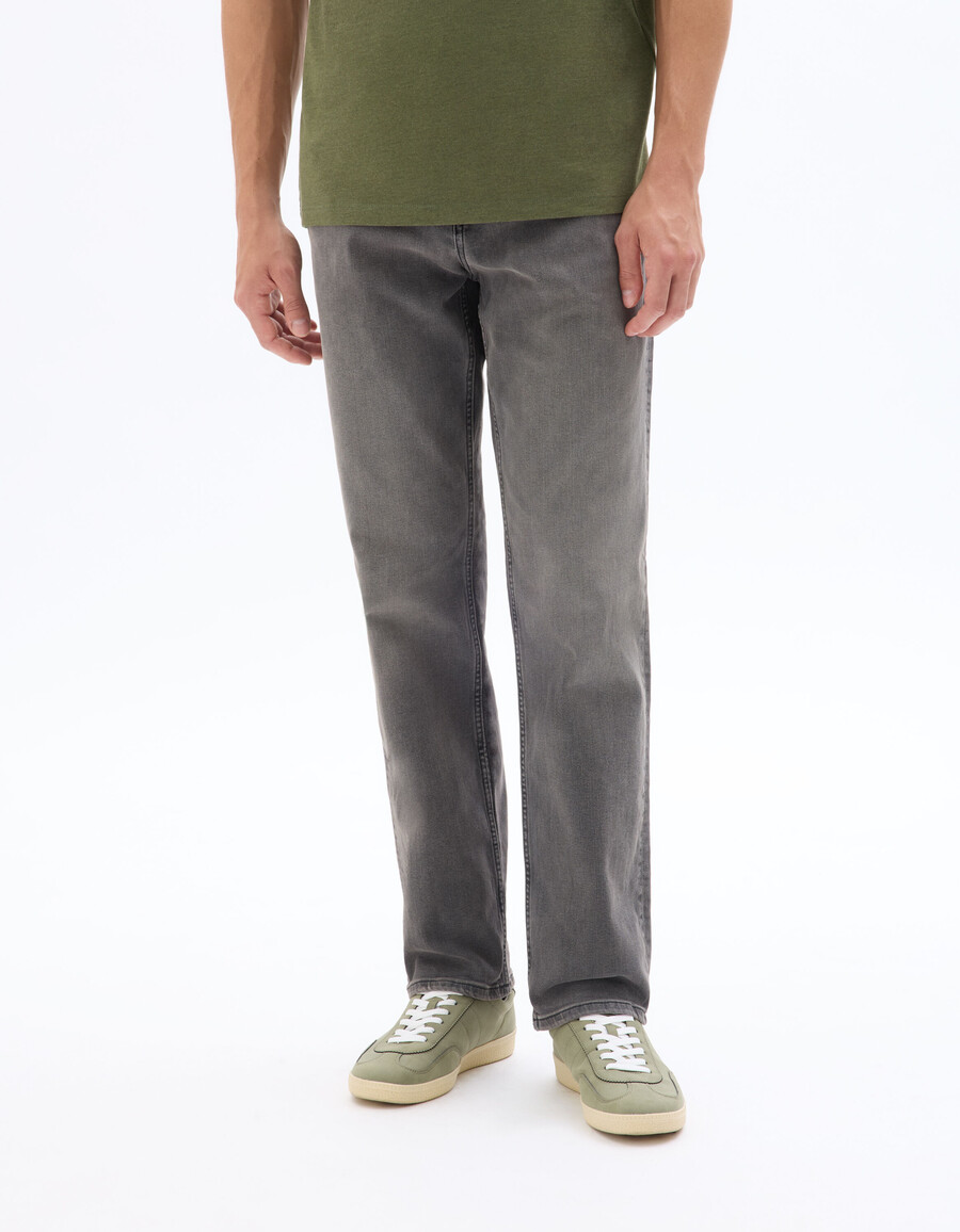 gerade geschnittene stretch-baumwolljeans